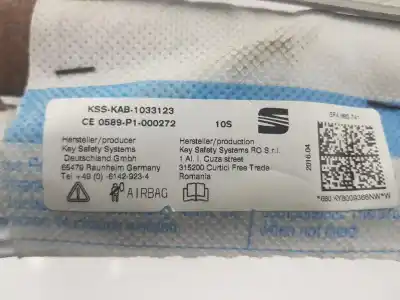 Second-hand car spare part front left curtain airbag for seat leon (5f1) reference oem iam references 5f4880741  5f4880741