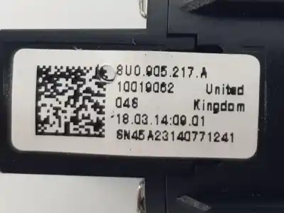 Second-hand car spare part switch for audi q3 (8ub, 8ug) 2.0 tdi oem iam references 8u0905217a Second-hand car spare part switch for audi q3 (8ub, 8ug) 2.0 tdi oem iam references 8u0905217a