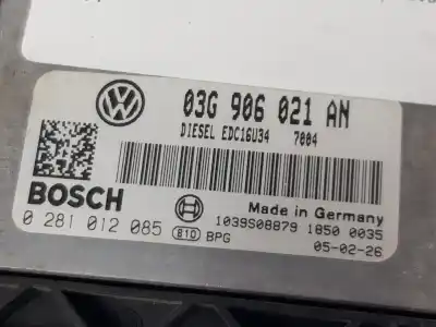 Pezzo di ricambio per auto di seconda mano centralina motore per volkswagen passat berlina 1.9 tdi riferimenti oem iam 03g906021an 0281012085 