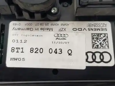 Автозапчасти б/у климат-контроль за audi a5 (8t3) 2.7 tdi ссылки oem iam 8t1820043q  8t1820043aj