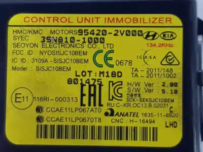 Автозапчастина б/у електронний модуль для hyundai tucson (tl, tle) 1.6 gdi посилання на oem iam 954202v000  954202v000
