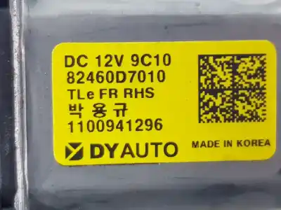 Recambio de automóvil de segunda mano de motor elevalunas delantero derecho para hyundai tucson 1.6 referencias oem iam 82460d7010 82460d7010 