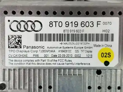 Автозапчасти б/у многофункциональный дисплей за audi a4 b8 (8k2) 2.0 tdi ссылки oem iam 8t0919603f  8t0919603f