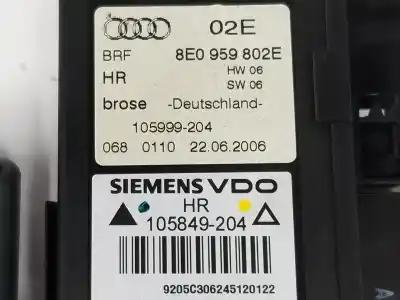 Second-hand car spare part rear right window motor for audi a4 b7 avant (8ed) 2.0 tdi 16v oem iam references 8e0959802e  8e0959802e