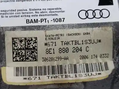 Автозапчастина б/у передня права подушка безопасности для audi a4 b7 avant (8ed) 2.0 tdi 16v посилання на oem iam 8e1880204c  8e1880204c