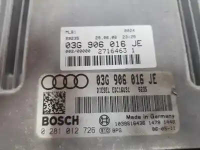 Автозапчастина б/у ебу контролер двигуна для audi a4 b7 avant (8ed) 2.0 tdi 16v посилання на oem iam 03g906016je
