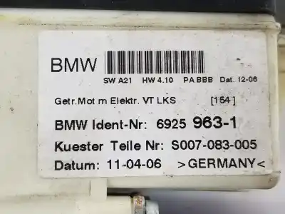 Second-hand car spare part left front window motor for bmw x3 (e83) 3.0 d oem iam references 67626925963  6925963
