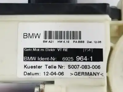Second-hand car spare part right front window motor for bmw x3 (e83) 3.0 d oem iam references 67626925964  6925964