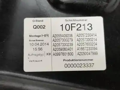 Piesă de schimb auto la mâna a doua mecanism actionare geam spate dreapta pentru clase c clase c lim. 2.1 cdi referințe oem iam a2057308001  a2057308004