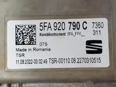 Second-hand car spare part dashboard for cupra leon 2.0 tsi oem iam references 5fa920790c  5fa920790c