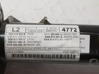 Автозапчасти б/у амортизатор передний правый за cupra leon 2.0 tdi ссылки oem iam 5wa413031aa  5wa413031aa