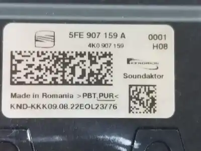 Second-hand car spare part electronic module for cupra leon 2.0 tsi oem iam references 5fe907159a  5fe907159a