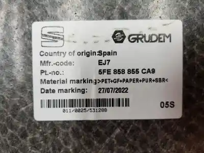 Автозапчасти б/у обивка багажника за cupra leon 2.0 tsi ссылки oem iam 5fe858855  5fe858855