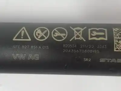 Second-hand car spare part tailgate gas strut for cupra leon 2.0 tsi oem iam references 5fe827851a  5fe827851a