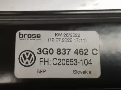 Автозапчасти б/у регулятор стекла переднего правого за volkswagen passat variant 2.0 tdi ссылки oem iam 3g0837462c  3g0837462c