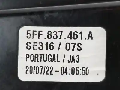Second-hand car spare part driver left window regulator for cupra sin definir sin definir oem iam references 5ff837461a  5ff837461a