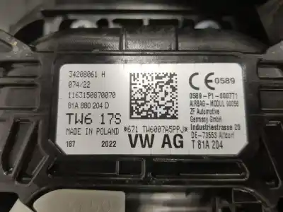 Автозапчасти б/у комплект подушки безопасности за audi q2 (gab) 2.0 16v tdi ссылки oem iam 81b857001q  81a880201t