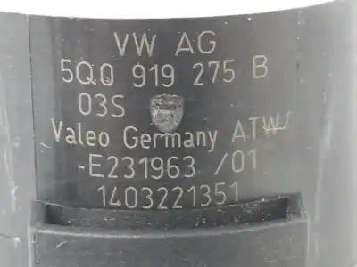 Автозапчасти б/у парковочный датчик за audi q2 (gab) 2.0 16v tdi ссылки oem iam 5q0919275b  5q0919275b