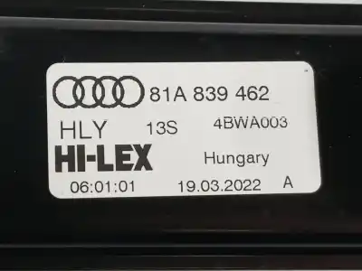 Автозапчастина б/у регулятор скла заднього правого для audi q2 (gab) 2.0 16v tdi посилання на oem iam 81a839462  81a839462