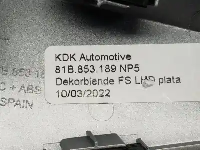 Автозапчастина б/у молдинг для audi q2 (gab) 2.0 16v tdi посилання на oem iam 81b853189  81b853189