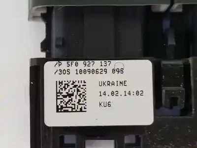 Second-hand car spare part switch for seat leon (5f1) 1.2 tsi oem iam references 5f0927137  5f0927137