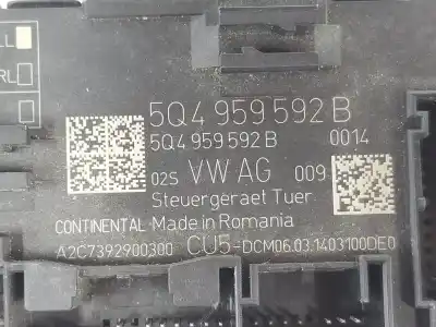 Second-hand car spare part electronic module for seat leon (5f1) 1.2 tsi oem iam references 5q4959592b  5q4959592b