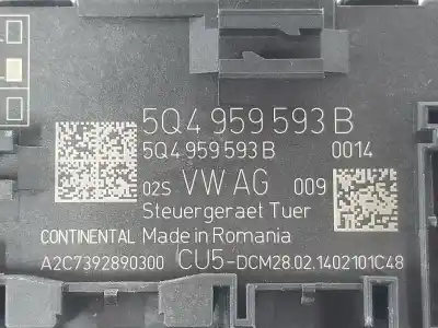 Second-hand car spare part electronic module for seat leon (5f1) 1.2 tsi oem iam references 5q4959593b  5q4959593b