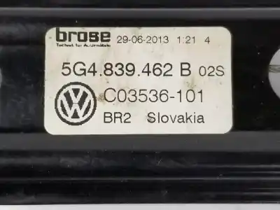 Автозапчастина б/у регулятор скла заднього правого для volkswagen golf vii (5g1, bq1, be1, be2) 2.0 gti посилання на oem iam 5g4839462b  5g4839462b