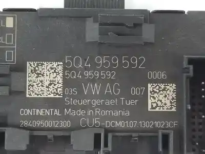 Second-hand car spare part electronic module for seat leon (5f1) 1.6 tdi oem iam references 5q4959592