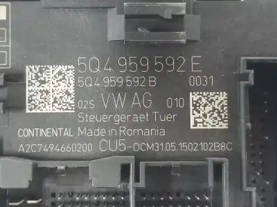 Pezzo di ricambio per auto di seconda mano modulo elettronico per seat leon (5f1) fr 122 cv / 90 kw riferimenti oem iam 5q4959592e  5q4959592e