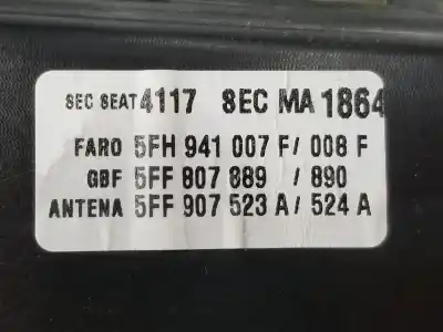 Автозапчастина б/у ліва фара для cupra sin definir sin definir посилання на oem iam 5fh941773  5fh941007f