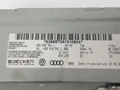 Автозапчасти б/у аудиосистема / радио cd за audi q7 (4l) 3.0 v6 24v tdi ссылки oem iam 4e0035541l  4e0035541l
