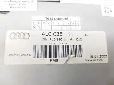 Автозапчасти б/у аудиосистема / радио cd за audi q7 (4l) 3.0 v6 24v tdi ссылки oem iam 4l0035111  4l0035111