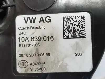 Peça sobressalente para automóvel em segunda mão fechadura da porta traseira direita por volkswagen polo 1.0 tsi referências oem iam 10a839016 10a839016 