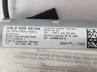 Автозапчасти б/у левая задняя подушка безопасности за audi q7 (4l) 3.0 v6 24v tdi ссылки oem iam 4l0880441a  4l0880441a