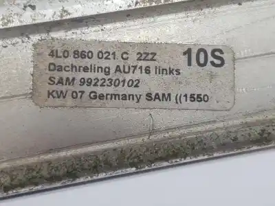 Peça sobressalente para automóvel em segunda mão barras do tejadilho por audi q7 (4l) 3.0 v6 24v tdi referências oem iam 4l0860021c  4l0860021c