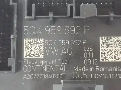 Second-hand car spare part electronic module for volkswagen troc a11 advance oem iam references 5q4959592p