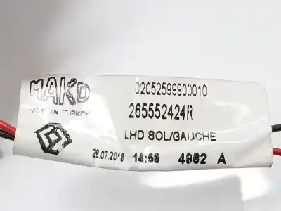 Автозапчасти б/у внутренний левый задний фонарь за renault clio iv 0.9 ссылки oem iam 265552424r  265552424r