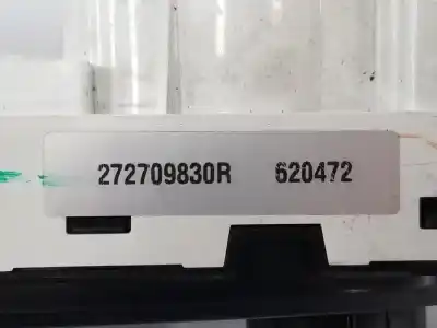 Peça sobressalente para automóvel em segunda mão comando de sofagem (chauffage / ar condicionado) por renault clio iv 0.9 referências oem iam 272709830r  272709830r