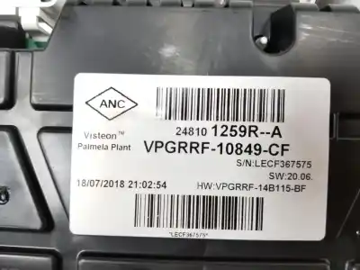 Peça sobressalente para automóvel em segunda mão quadrante por renault clio iv 0.9 referências oem iam 248101259r  248101259r