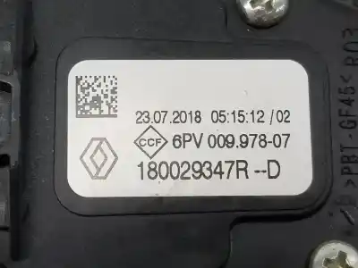 Автозапчастина б/у педальний потенціометр для renault clio iv 0.9 посилання на oem iam 180029347r  180029347r