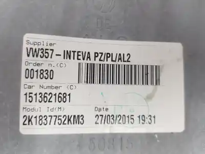 Автозапчасти б/у регулятор стекла переднего левого за volkswagen caddy ka/kb (2c) 1.6 tdi ссылки oem iam 2k2837729m  2k2837729m