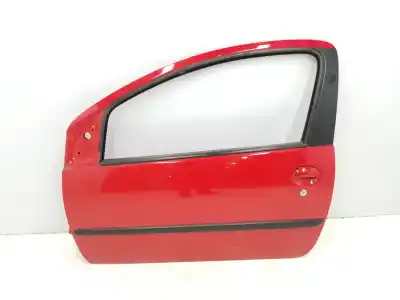 Peça sobressalente para automóvel em segunda mão porta da frente esquerda por citroen c1 1.0 referências oem iam 9002w8 9002w8 color rojo 3p0 