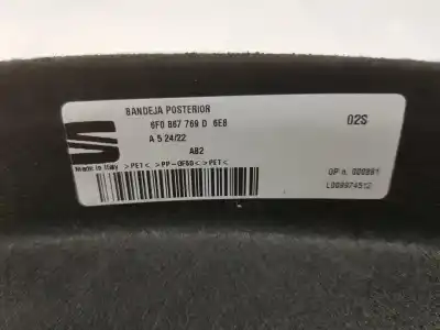 Second-hand car spare part parcel shelf for seat ibiza (kj1) style go oem iam references 6f0867769d