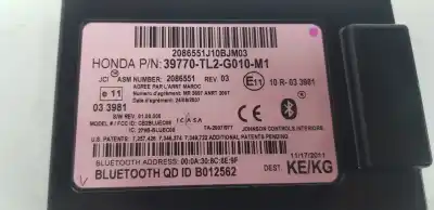 Second-hand car spare part electronic module for honda accord viii (cu) 2.2 i-dtec (cu3) oem iam references 39770tl2g010m1  39770tl2g010m1