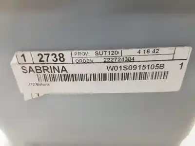 İkinci el araba yedek parçası AKÜ için SEAT IBIZA  OEM IAM referansları 1S0915105B  1S0915105B