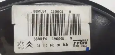 Автозапчастина б/у гальмівний серво для citroen c3 aircross 1.2 12v vti посилання на oem iam 1609894980  1609894980