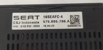 Second-hand car spare part electronic module for seat ibiza 1.0 oem iam references 575035736a  575035736a