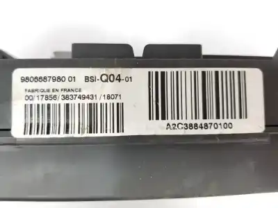 Pièce détachée automobile d'occasion boîtes à fusibles pour citroen ds4 1.6 blue-hdi fap références oem iam 9806687980  1613366180