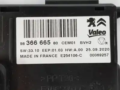 Автозапчастина б/у електронний модуль для citroen c3 aircross 1.2 12v vti посилання на oem iam 9836666580  9836666580